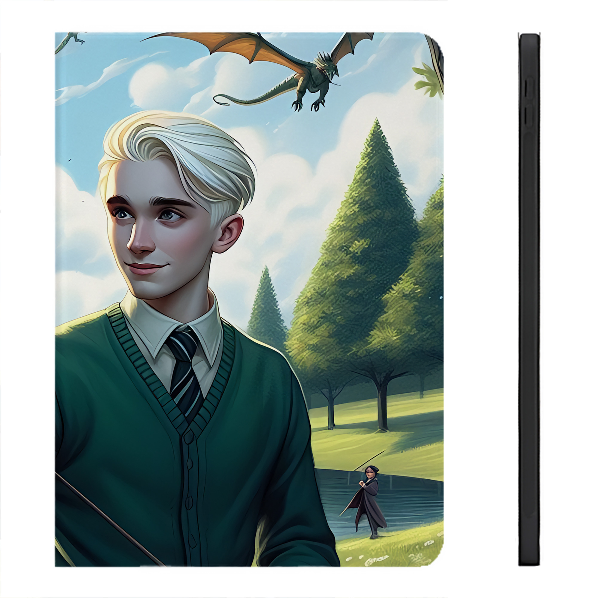 （画像用） Harry Potter ハリー・ポッターシリーズ IPadケース ペンホルダー付き ブックスタイルデザイン